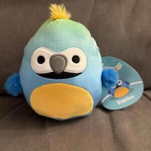 Squishmallows  Baptise the Macaw  5" Blue Ombre Bird